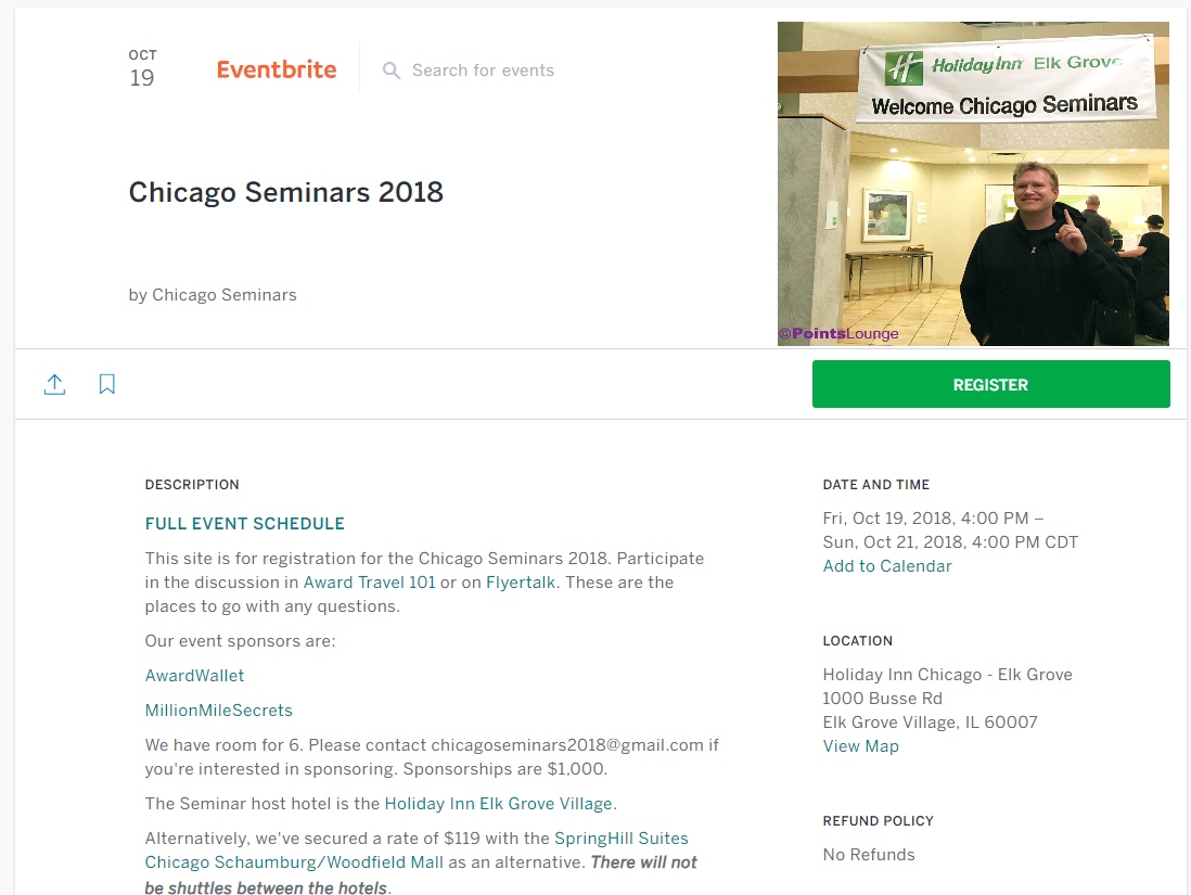 Don’t miss out the 2018 Chicago Seminars – Tickets on sale NOW – Impressive Speaker(s) List. Rooms at host hotel still OPEN!