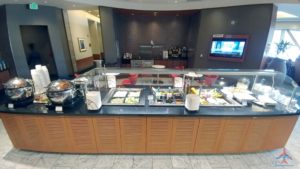 a food counter in a restaurant