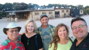 a group of people posing for a photo