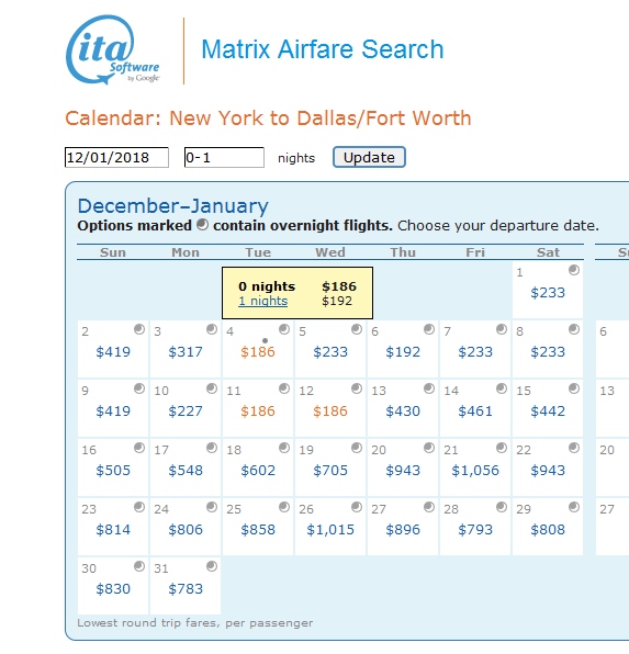 New York to Dallas (via SLC) $186 & 5954 MQMs at 3.2CPM – weekday Delta Elite Mileage Run (E BASIC FARE)!