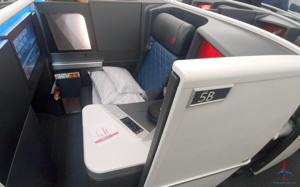 Delta One Suites 5B on an Airbus A350.