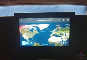 a screen with a map on it