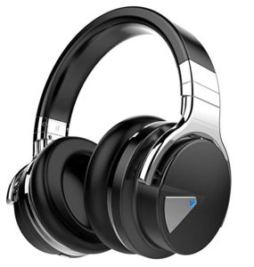 a pair of black headphones