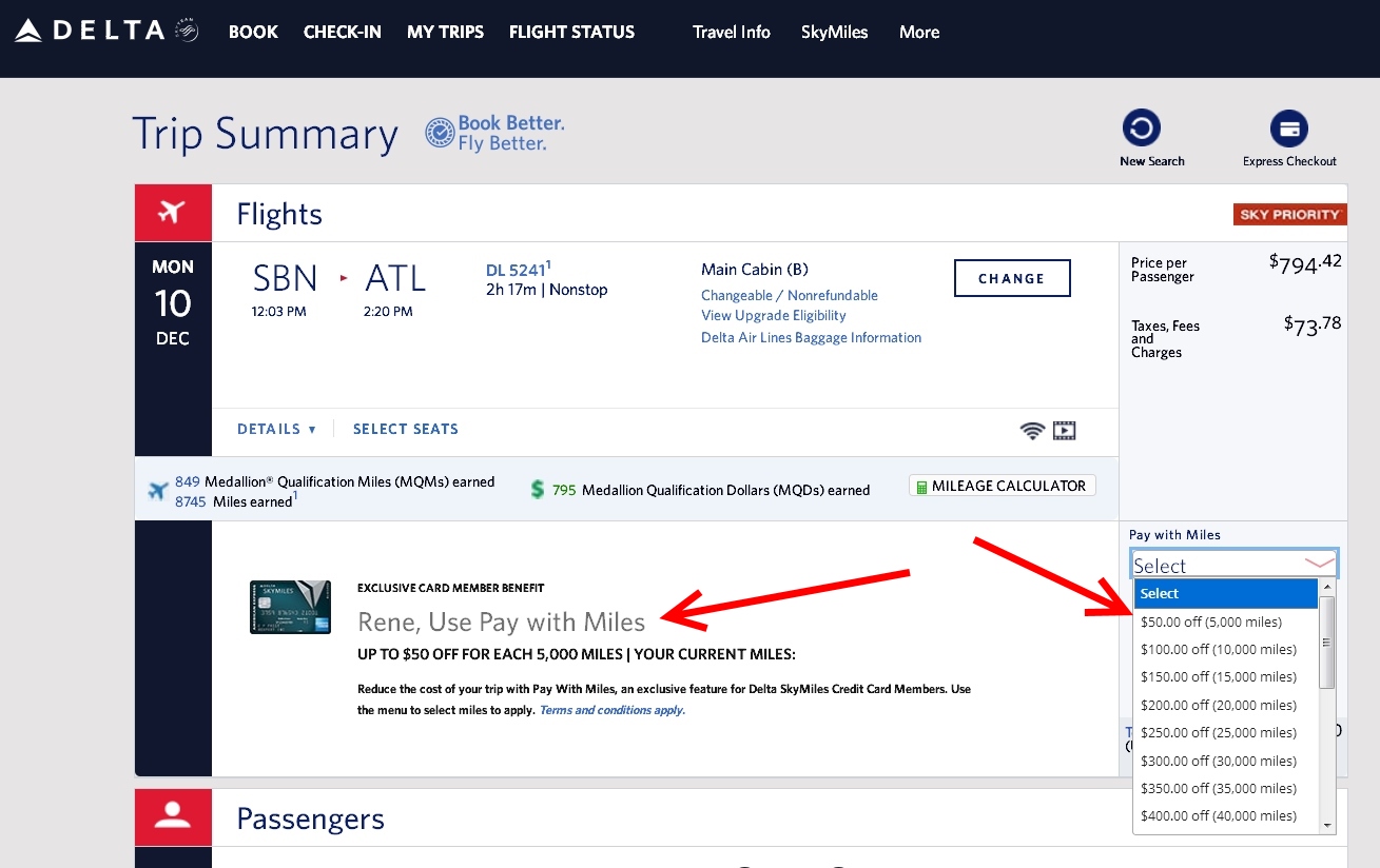 Now LIVE on Delta.com – The greatest threat to “free” Medallion upgrades ever – Upgrade with SkyMiles