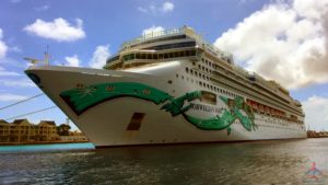 a cruise ship in the water