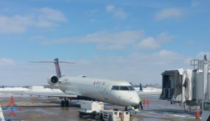 a plane parked on the tarmac