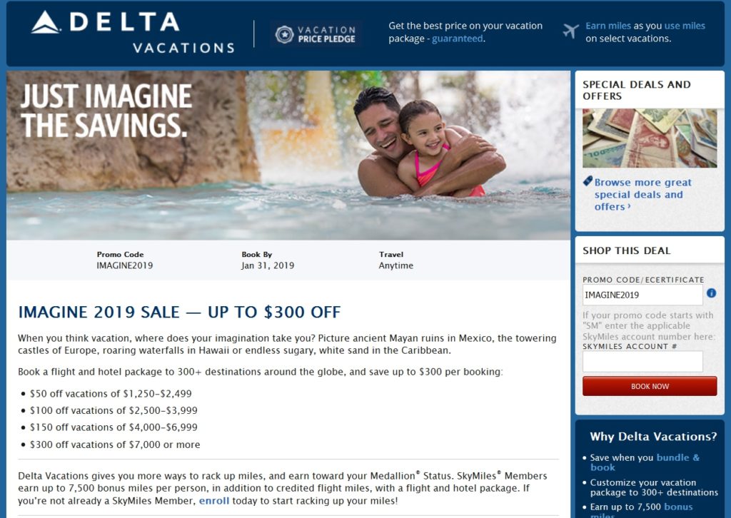 Do Delta Vacations Tickets (and packages) Still Earn Full Points