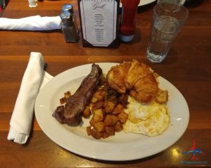 a plate of food on a table