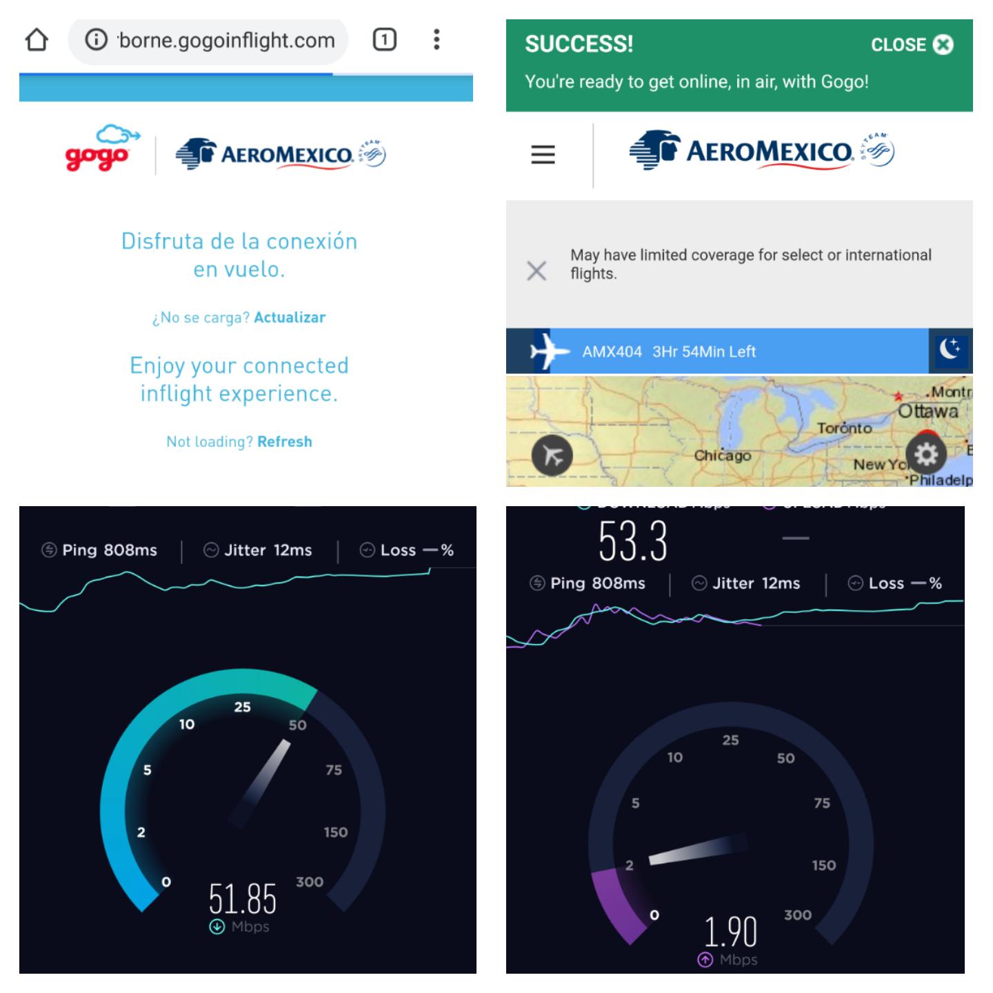 Skyteam AeroMexico 737 Business Class Mexico City to New York