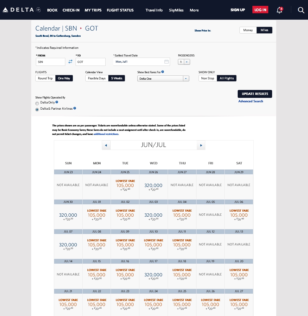 DISGUSTING: 1 Million+ Delta SkyMiles Awards LIVE, 105,000 One-Way SkyMiles Penalty & more!