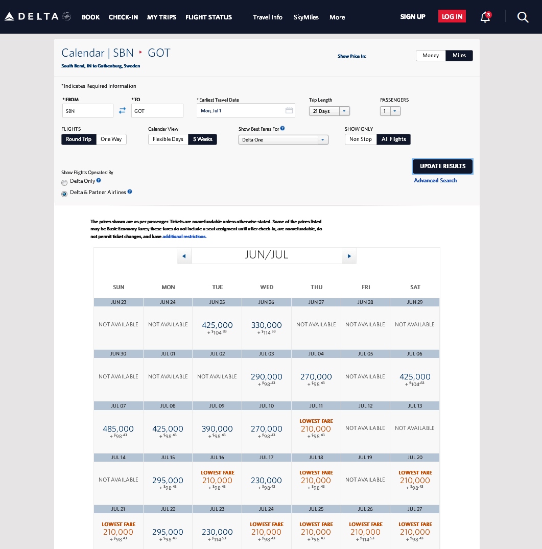 DISGUSTING: 1 Million+ Delta SkyMiles Awards LIVE, 105,000 One-Way SkyMiles Penalty & more!