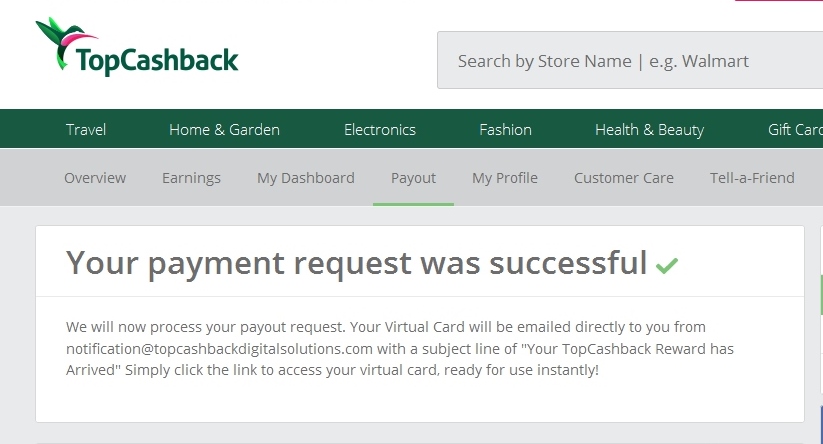 Rookie Wednesday: The Mega Value of a Visa Debit Gift Cards Payout From TopCashBack