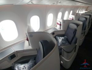 a plane with many seats