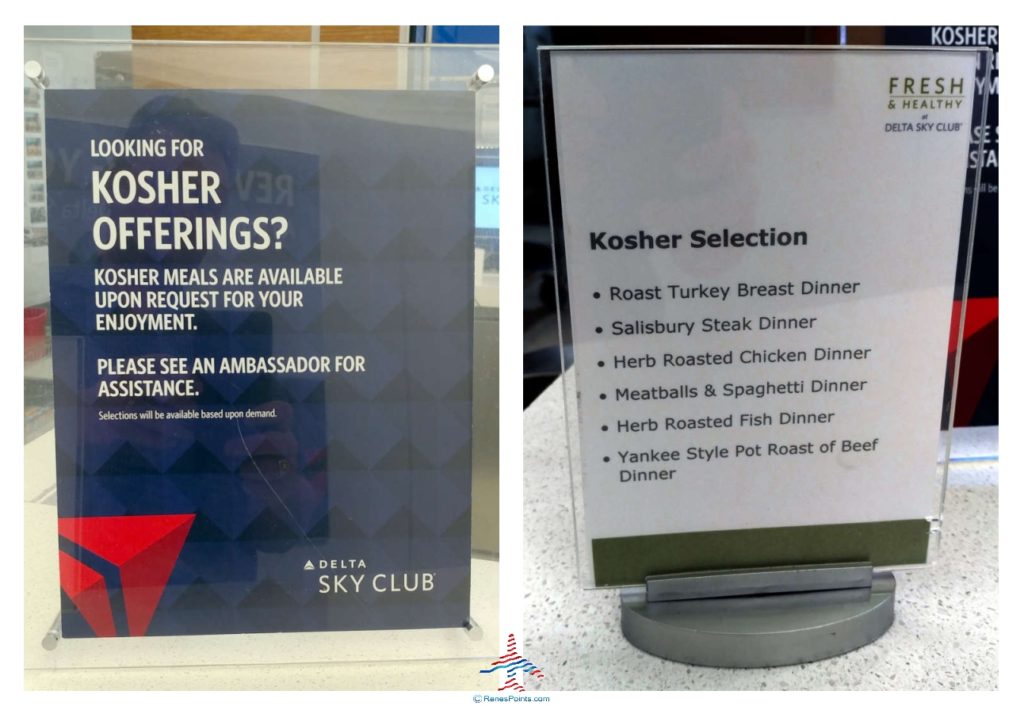 Delta JFK Sky Club Kosher Meals and AeroMexico Business Class Kosher