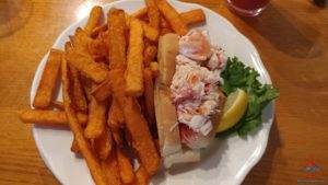 a plate of food on a table