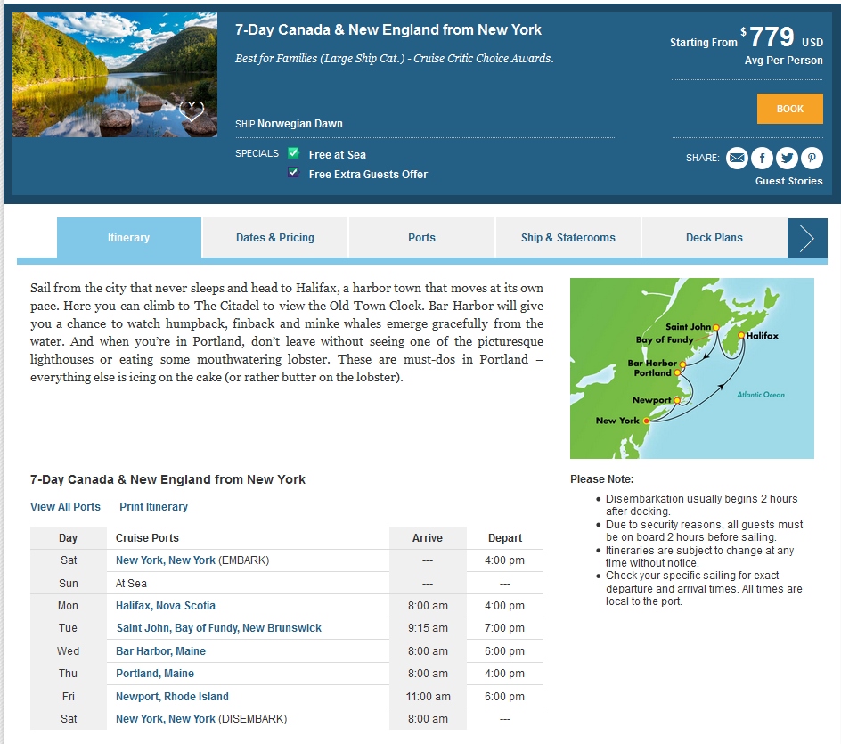 Norwegian Gem Obstructed View Porthole Cabin 8064 Seven Day Canada & New England from New York Review
