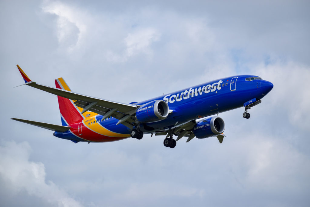 A Southwest airlines 737 MAX 8 landing at Ronald Regan National Airport(DCA) Arlington, Virginia, USA November 8th, 2018 Plane-Boeing 737 Max 8 Registration-n8704q Airport- DCA Photo Credit- Domonic Evaninia