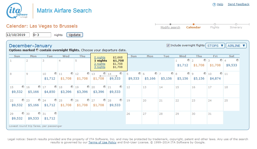 Las Vegas to Brussels Delta / Skyteam Business class ~$1700 & 20,000 MQMs Elite Mileage Run to end 2019 (also to start 2020)!