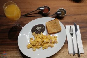 a plate of food on a table