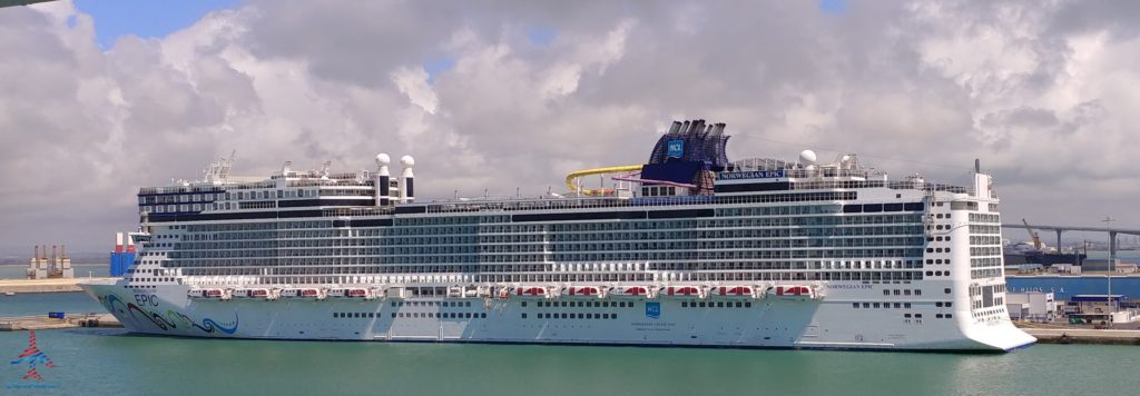 a cruise ship in the water