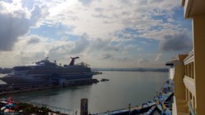 a cruise ship in the water