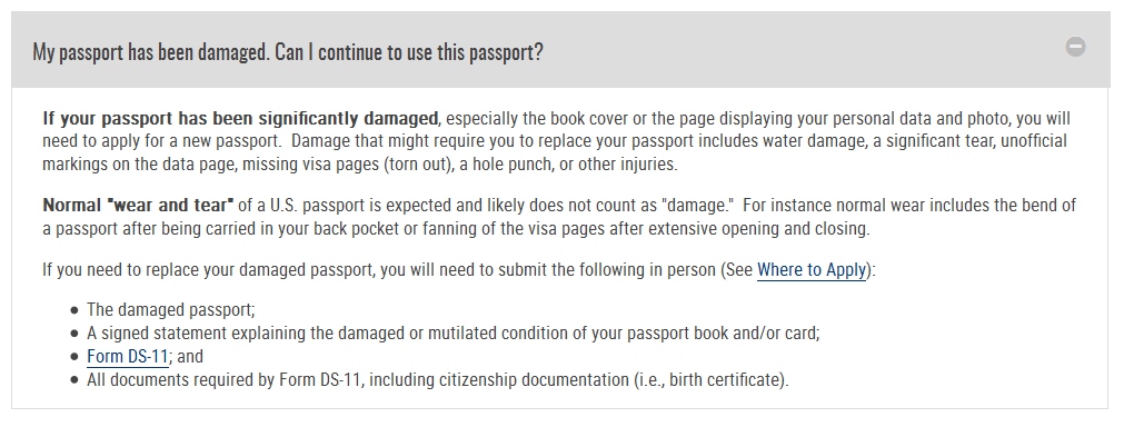 Rookie Wednesday: Can You Travel With a Damaged Passport? Just What Constitutes a Damaged Passport?