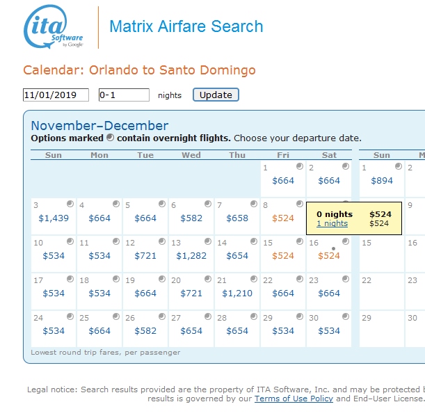 $524 Orlando Florida to Dominican Republic AeroMexico / Delta Business Class Elite Mileage Run 9597 MQMs $2560 MQDs & 12,796-20,474 SkyMiles