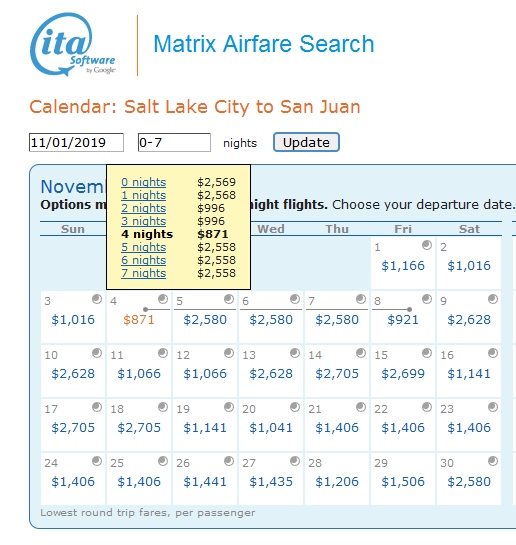 Salt Lake to San Juan Delta 1st Class $870 & 10,805 MQMs at 8CPM “Vacation” Elite Mileage Run (weekend run for $1,015)