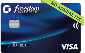 Chase Freedom Unlimited® Cash Back credit card