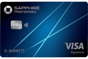 The Chase Sapphire Preferred® Card travel rewards credit card.
