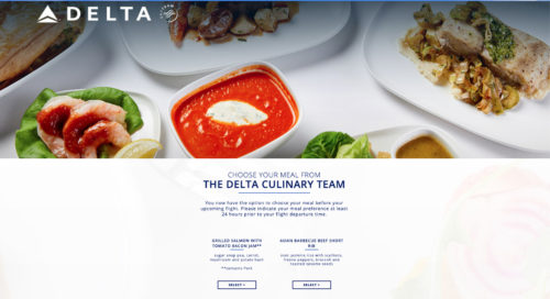 Delta-Pre-Order-First-Class-Meal-Menu-Website - Eye of the Flyer