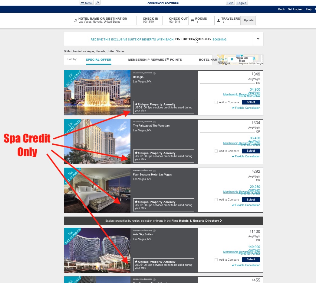 Amex Eliminates FHR Resort Credit in Vegas? What’s the Solution?