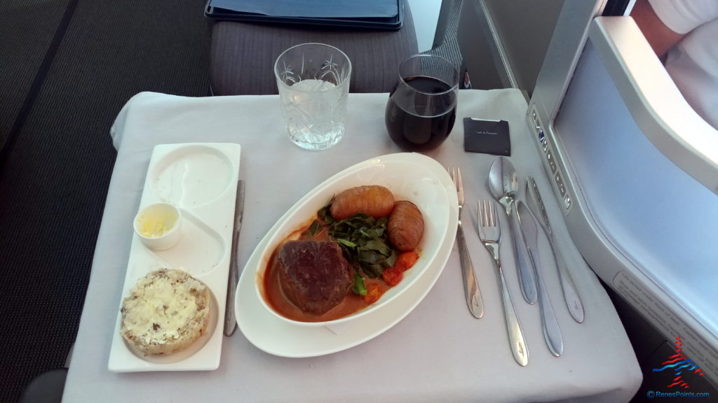 a plate of food on a table