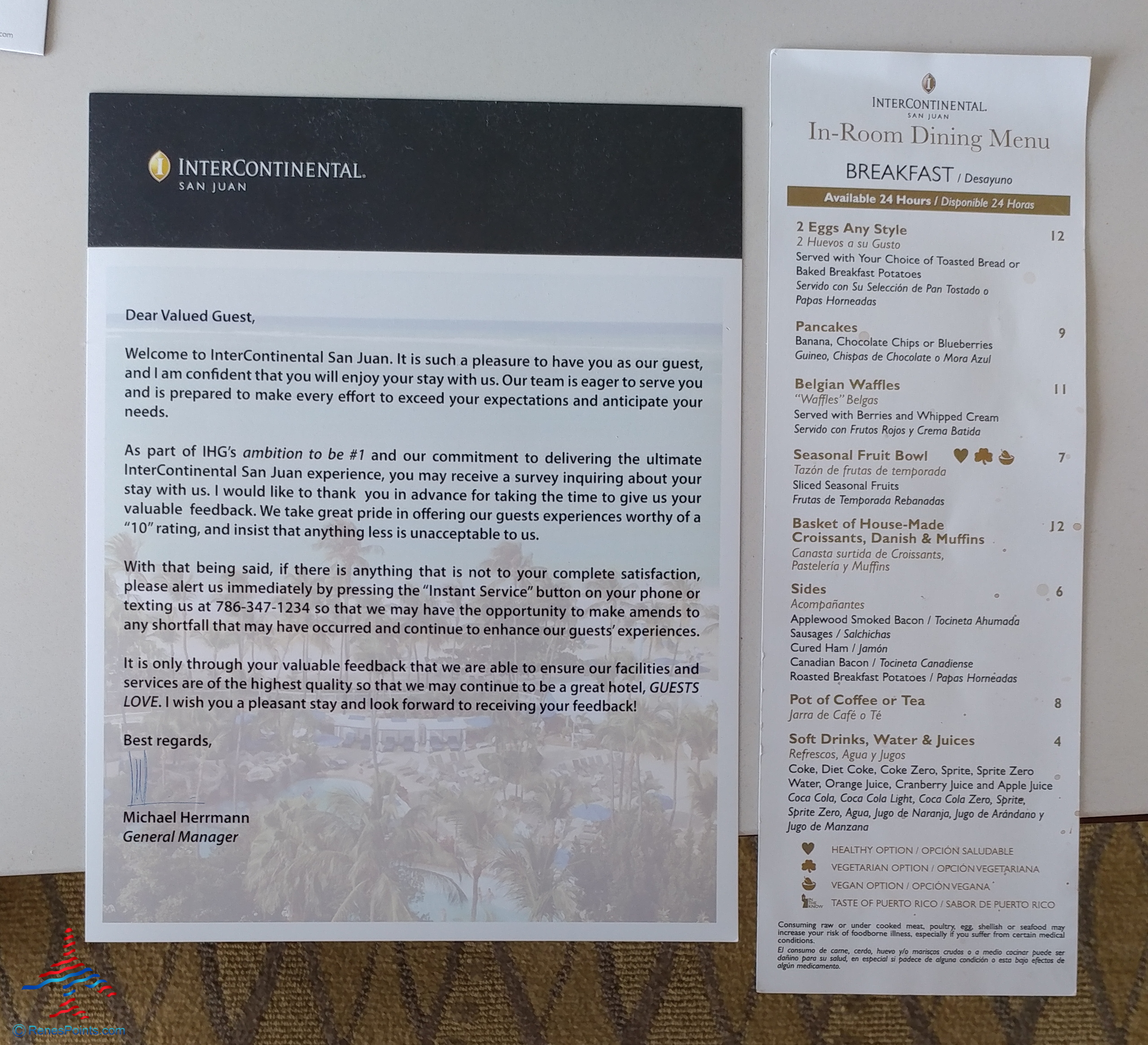 IHG Intercontinental San Juan Puerto Rico Hotel near SJU Airport Review Room 1601