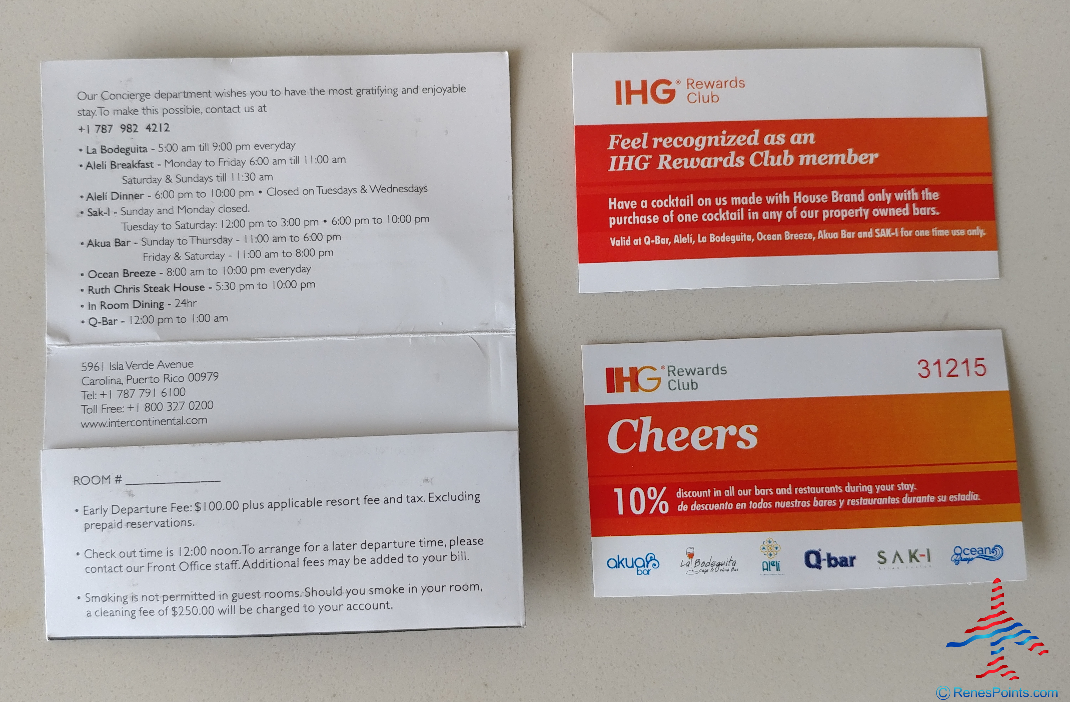 IHG Intercontinental San Juan Puerto Rico Hotel near SJU Airport Review Room 1601