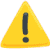 a yellow triangle sign with a exclamation mark