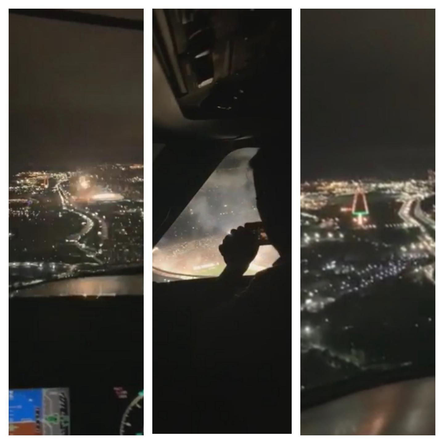 Crazy Video: Pilot and Copilot BOTH taking cell phone video from cockpit during short final on AU2779 Aerolineas Argentinas Skyteam partner!