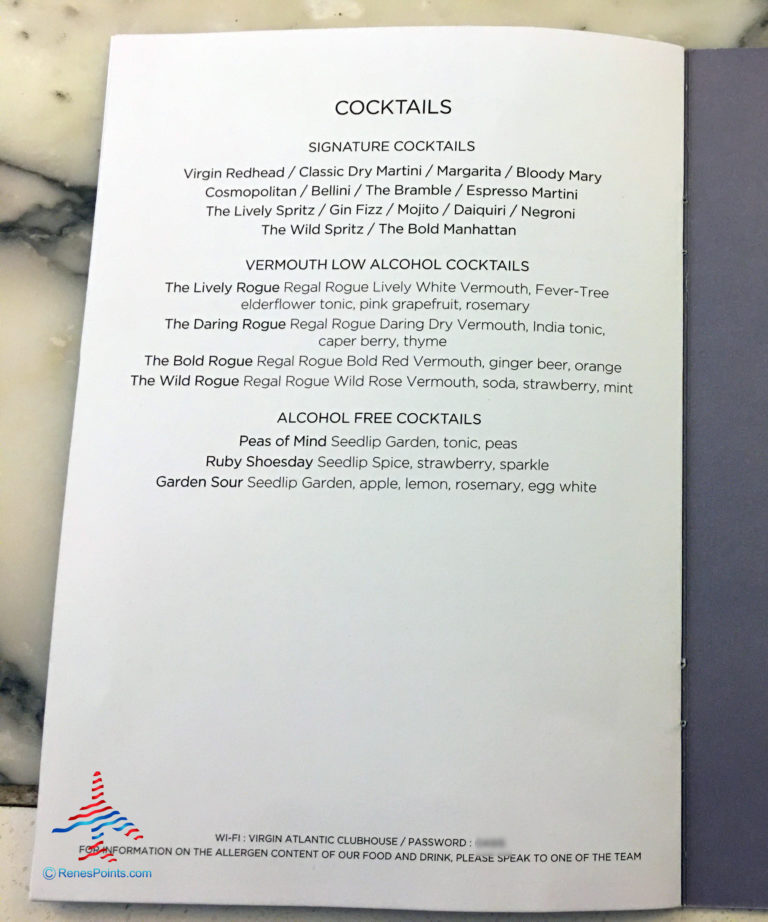 Cocktail-Menu-Virgin-Atlantic-Clubhouse-LHR-London-Heathrow - Eye of ...