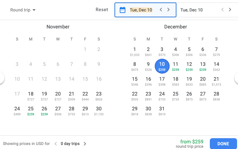 Delta Mileage Run dates for JFK to SMF