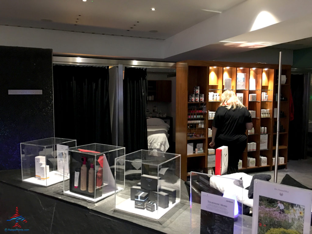 The spa and massage cubicles are seen inside the Virgin Atlantic Clubhouse airport lounge at London Heathrow Airport (LHR).