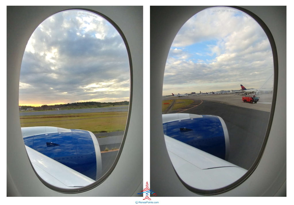 a view of an airplane from a window