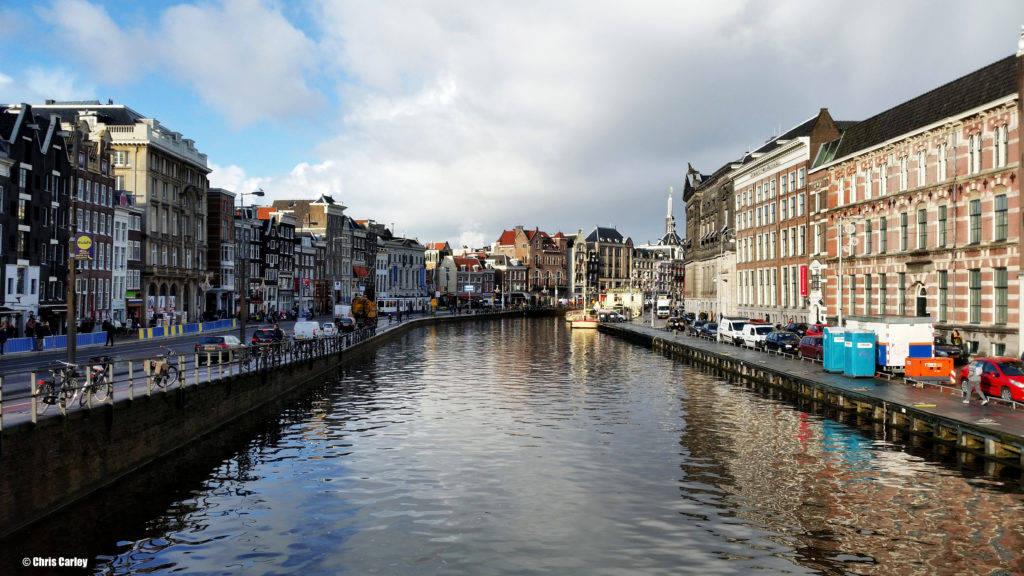 A canal in Amsterdam