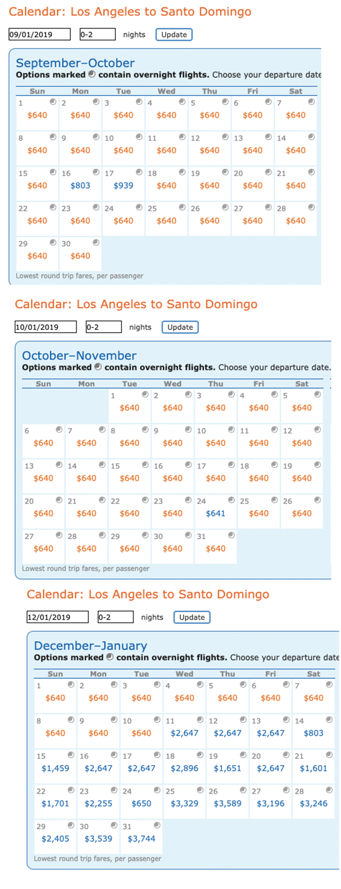 Delta MQD run on Aeromexico: Los Angeles (LAX) - Mexico City (MEX) - Santo Domingo (SDQ) 2019 