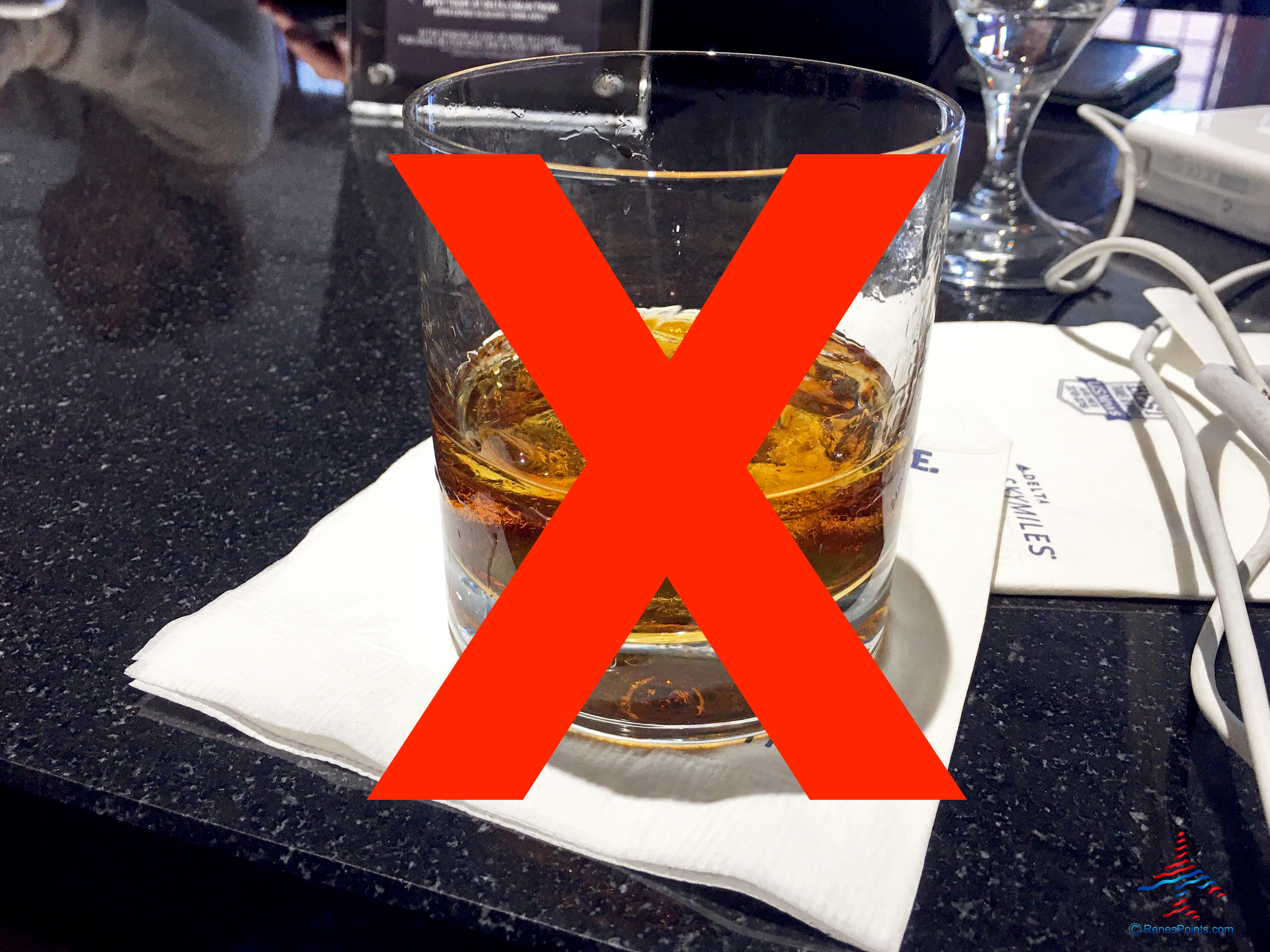 Premium cocktails from THE BAR at Delta Sky Clubs do not count toward American Express airline incidental credit.