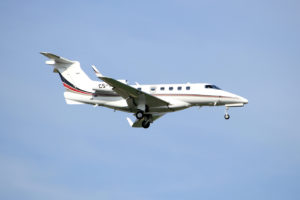 Amsterdam, the Netherlands - July 21st 2016: CS-PHC Embraer Phenom 300, approaching Polderbaan runway at Schiphol Amsterdam Airport (iStock.com/studioportosabbia)