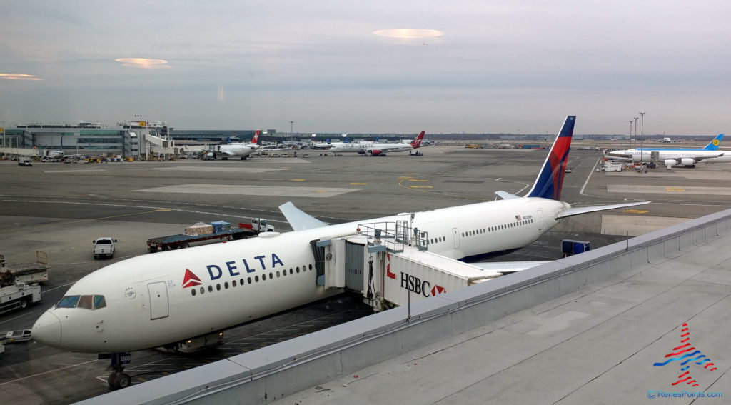 A Delta Air Lines plane at New York's Kennedy Airport (JFK)