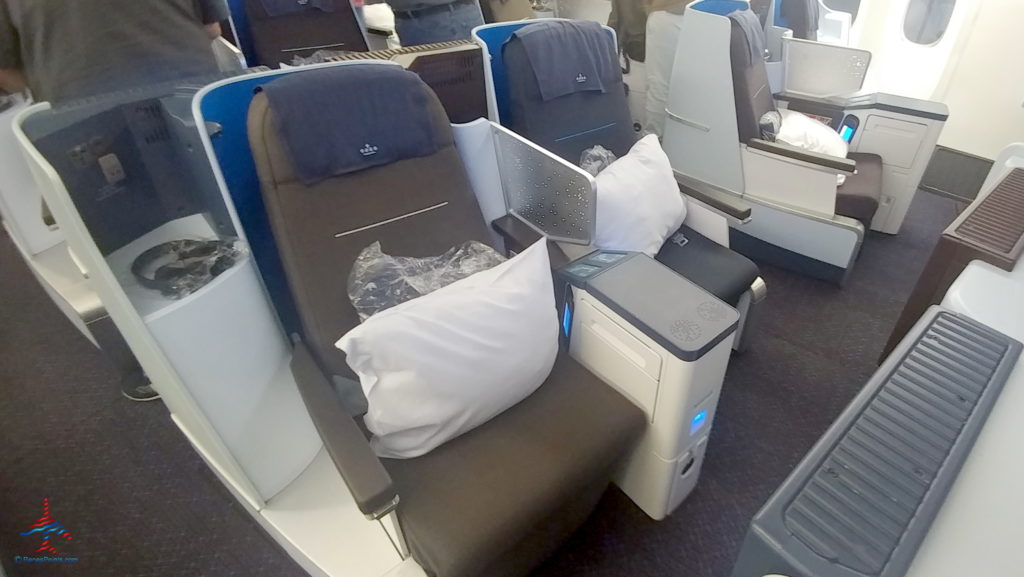 a group of seats in an airplane