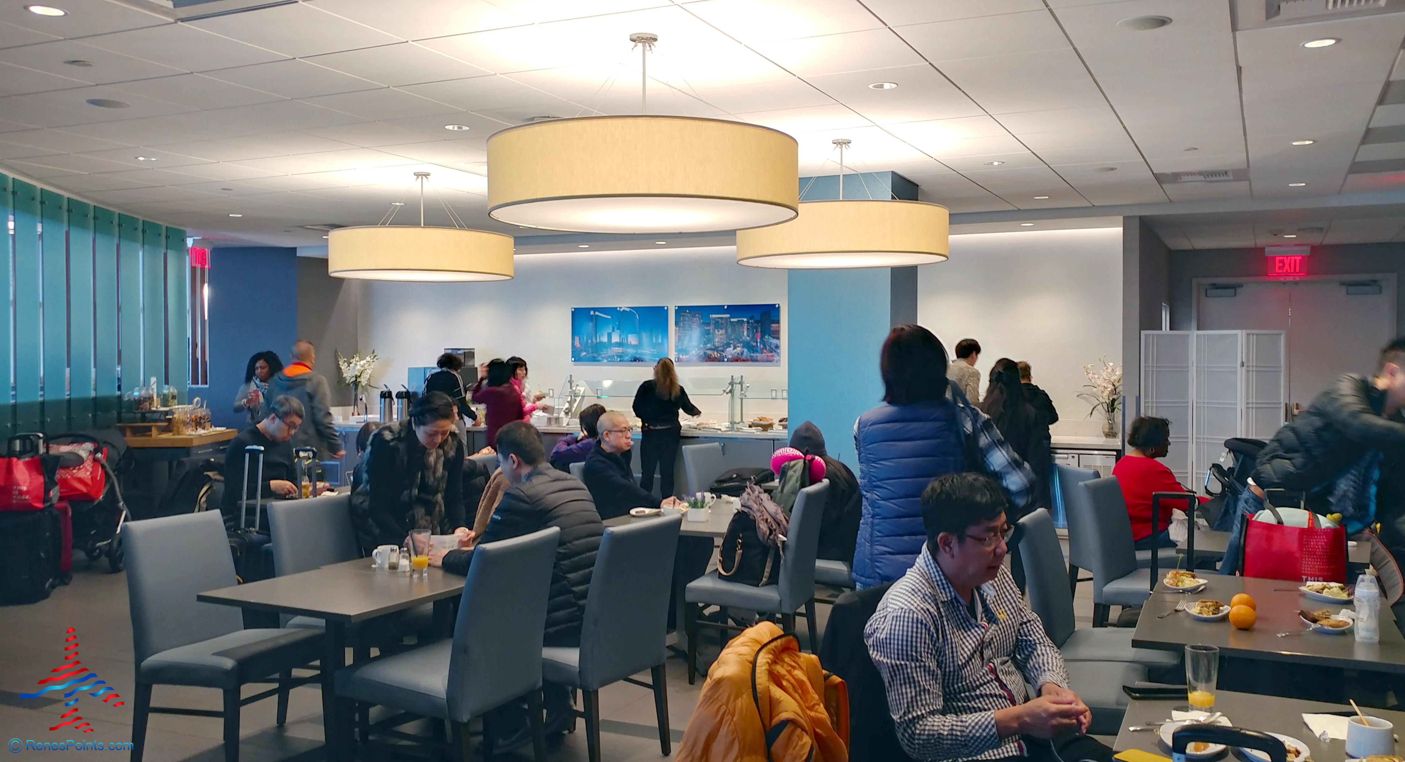 Guests are seen at the The Club at LAS at Las Vegas McCarran International Airport's D gates.