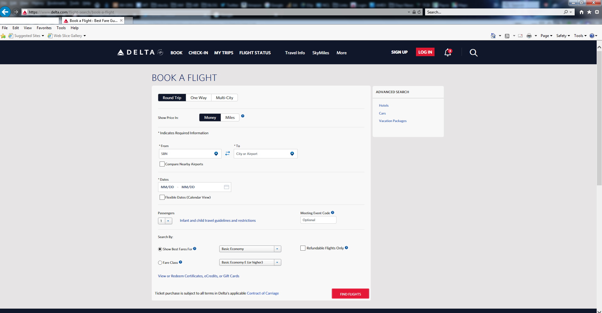 Ruh Roh Delta is AGAIN breaking the old fast flight booking page – I HATE the cartoon-ish new one!