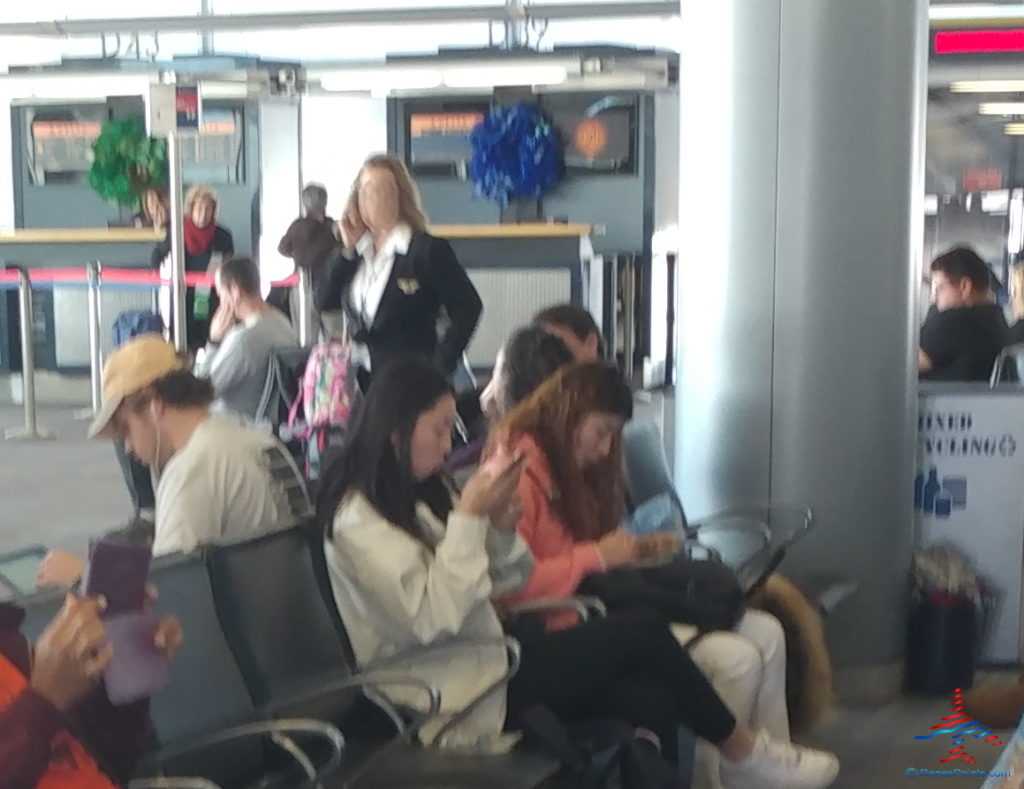 a group of people sitting in chairs